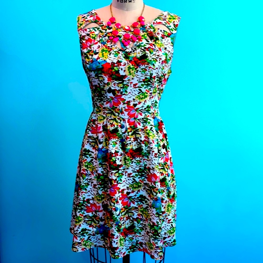 Beautiful floral garden dress
